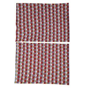 2 Homemade/Handmade Santa Clause Christmas Pillowcases Excellent Condition